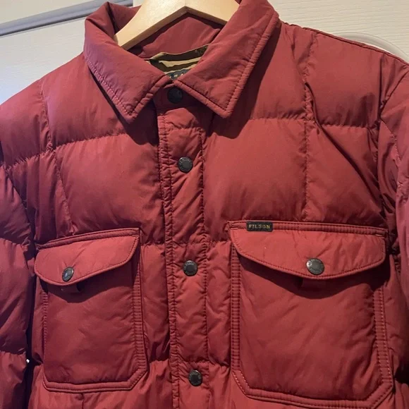 Filson Red Puffer Jacket - Picture 3 of 8
